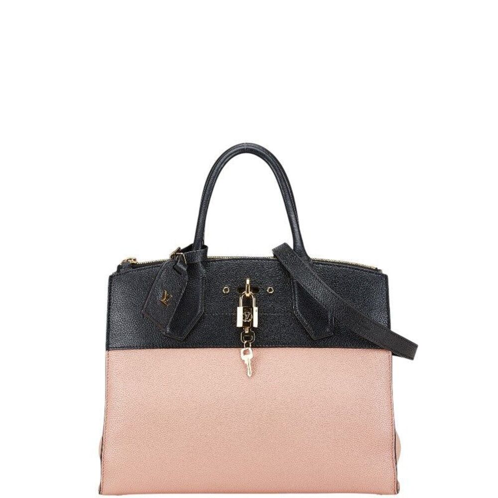 Louis Vuitton City Steamer MM Leather Handbag